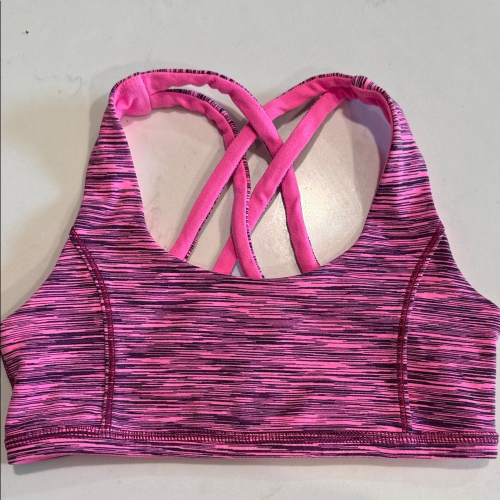Ivivva Pink and Black Striped Tank